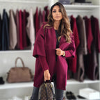 Women's Elegant and Casual Hooded Jacket in High-Quality Knit