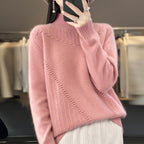 Women's Elegant and Comfortable Knit Sweater with Unique Design