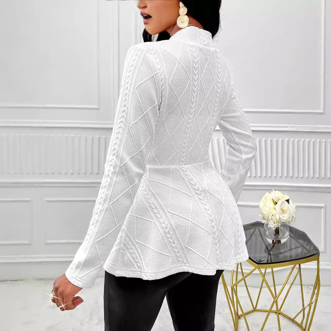 Women's Elegant Structured Blazer Jacket