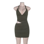 Women's Bandeau Mini Dress with Wrap Detail