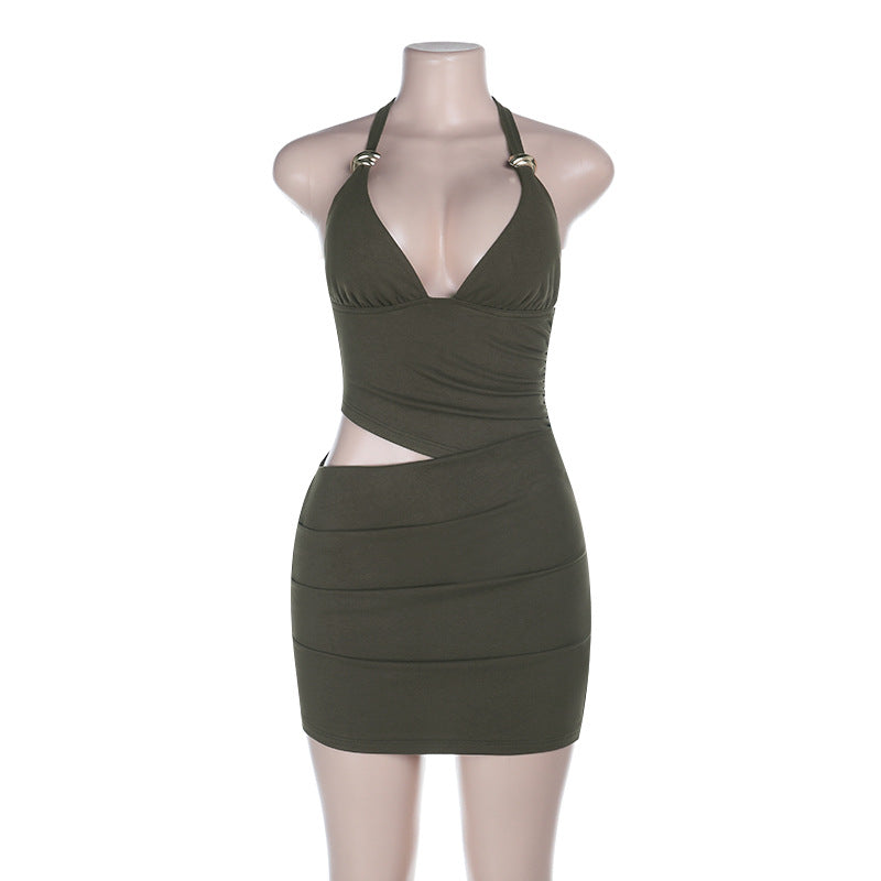 Women's Bandeau Mini Dress with Wrap Detail