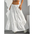 Women's Tiered Maxi Skirt with Elastic Waistband
