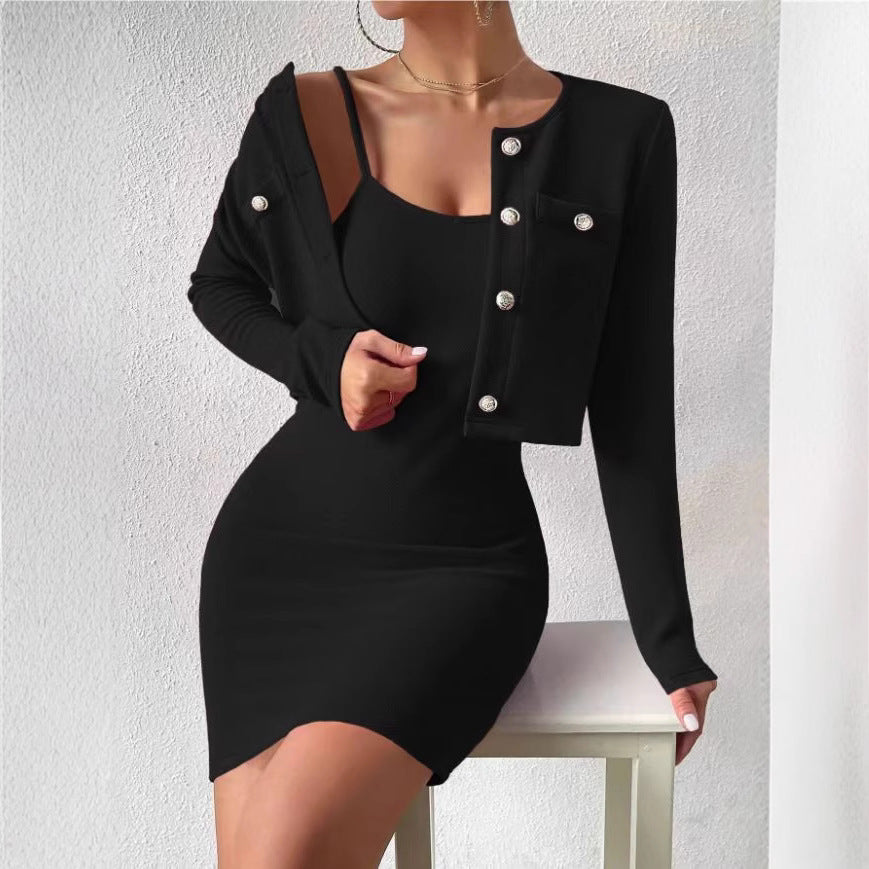 Elegant Jumpsuit Set with Tailored Jacket
