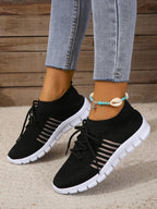 Women's Breathable Sport Sneakers with Elastic Cuff