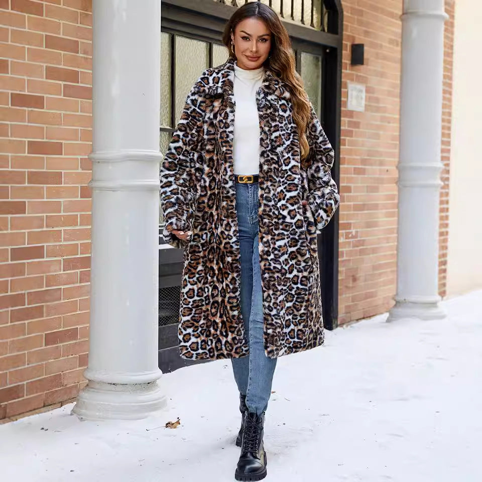 Elegant Faux Fur Coat