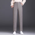 Women's Elegant High-Waist Fabric Pants