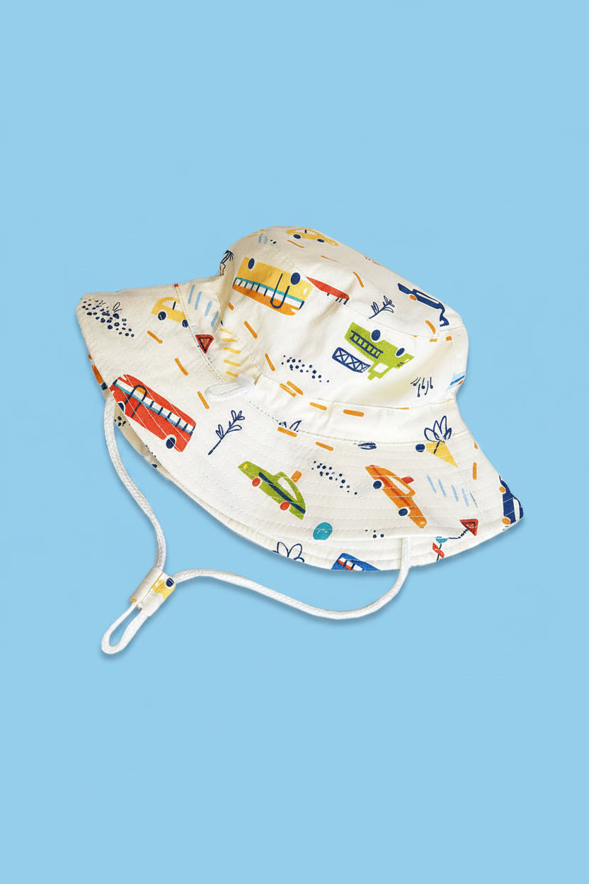 Kids Sun Hat with Fun Motifs