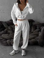 Women's Cropped Sport Jacket and Jogger Set