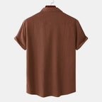 Women's Short-Sleeve Shirt with Practical Chest Pockets