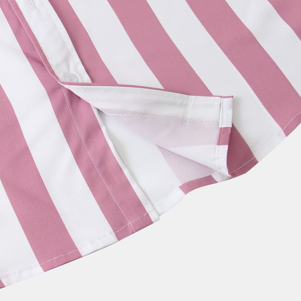 Women's Short-Sleeve Blouse with Modern Striped Design