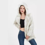 Women's Cool and Casual Faux Fur Jacket