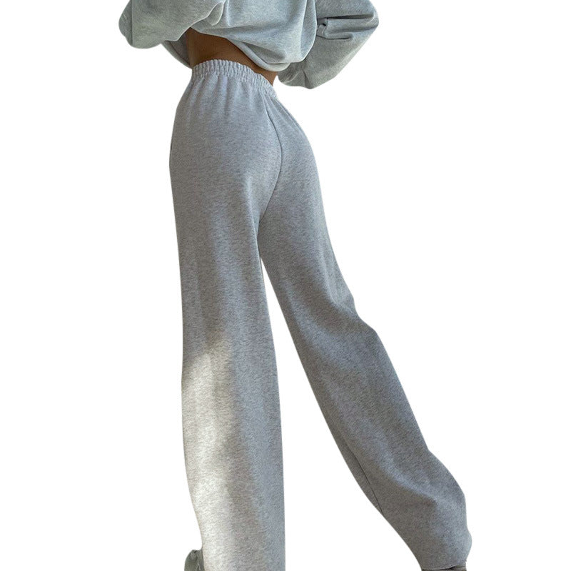 Women's Comfortable Casual Pants with Elastic Waistband and Drawstring