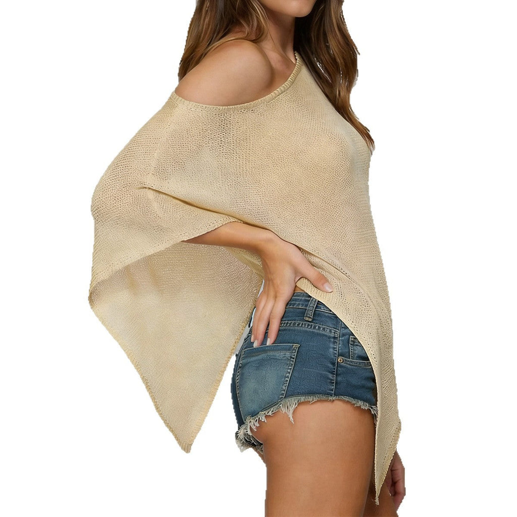 Women's Asymmetrical Knit Cover-Up
