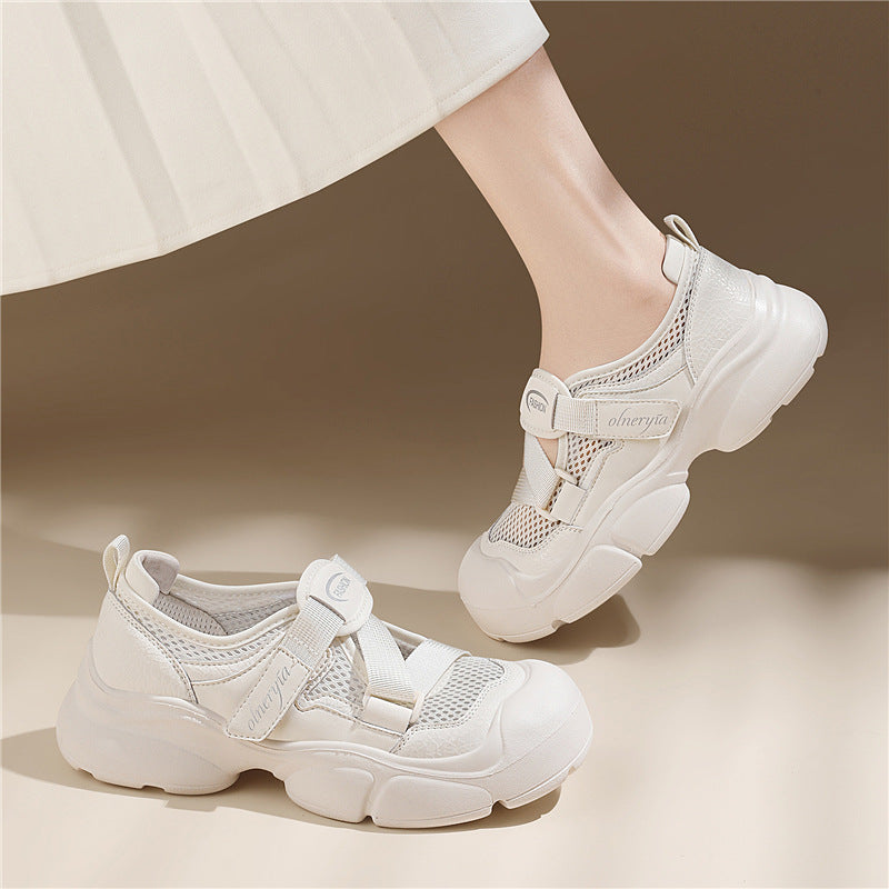 Women's Breathable and Comfortable Sneakers with Elastic Straps