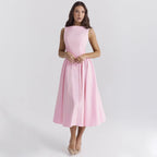 Women's A-Line Cocktail Dress with Waist Detail