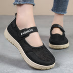 Women's Breathable Sports Slippers with Adjustable Velcro Closure