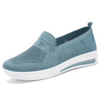 Women's Breathable Slip-On Sneakers with Flexible Upper and Comfortable Footbed