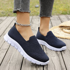 Women's Breathable Slip-On Sneakers with Elastic Insert
