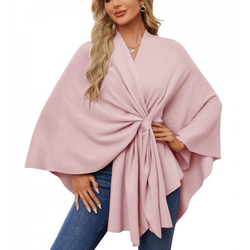 Women's Fashionable Wrap Coat with Trendy Design