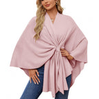 Women's Fashionable Wrap Coat with Trendy Design