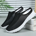 Women's Breathable Casual Mules with Innovative Mesh Structure