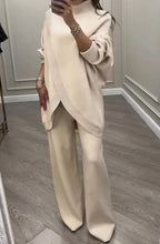 Women's Casual Knit Set with Wide Cut