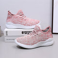 Women's Breathable Casual Sneakers with Trendy Knit Design