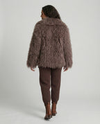 Women's Fashionable Plush Faux Fur Coat