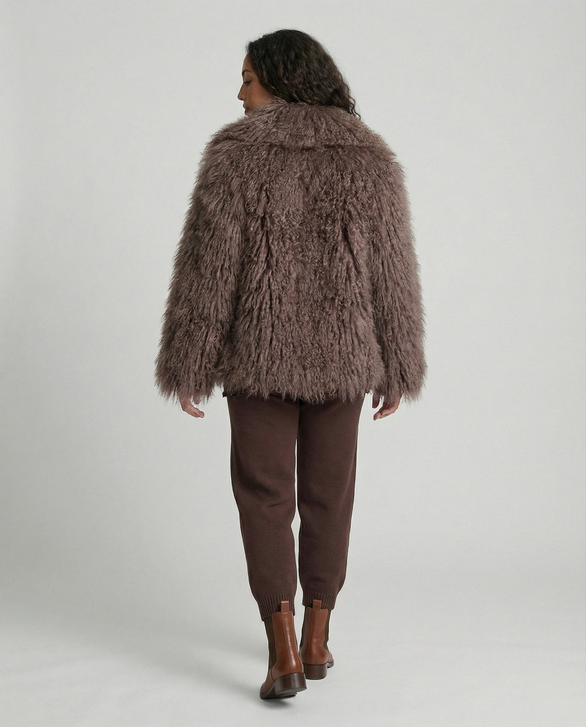 Women's Fashionable Plush Faux Fur Coat