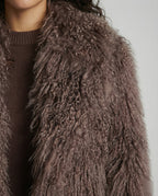 Women's Fashionable Plush Faux Fur Coat