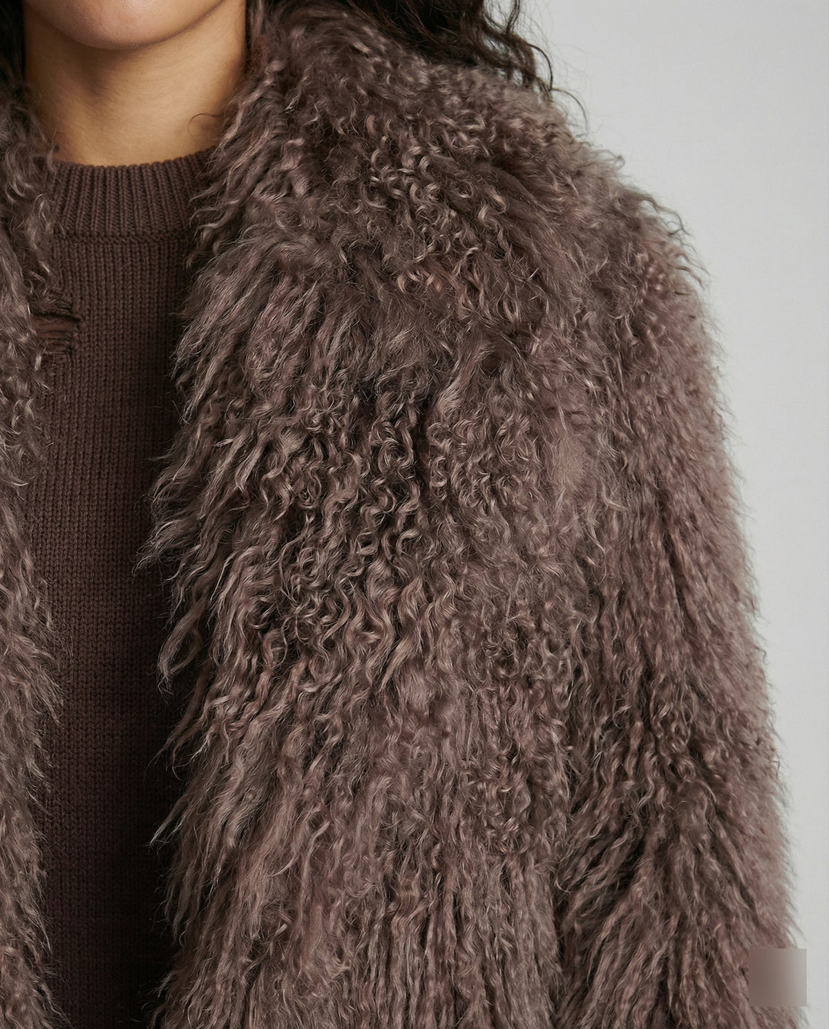 Women's Fashionable Plush Faux Fur Coat