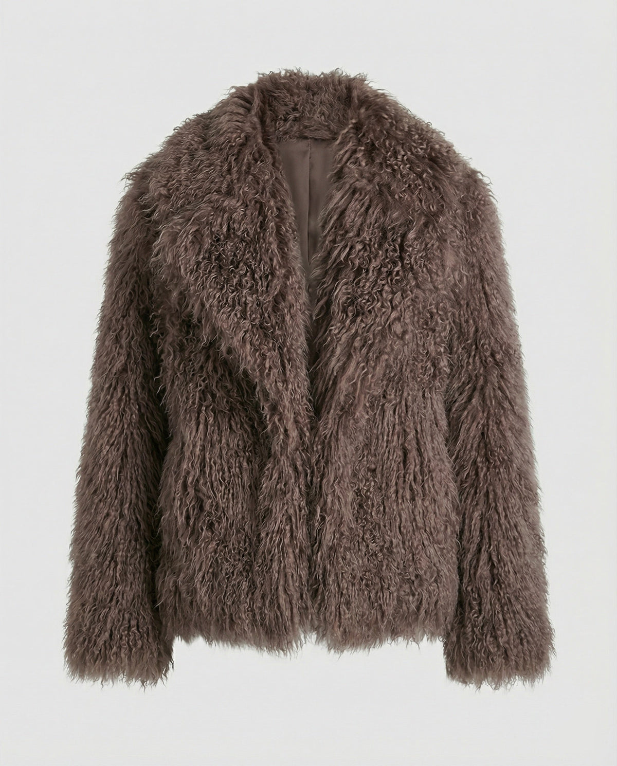 Women's Fashionable Plush Faux Fur Coat
