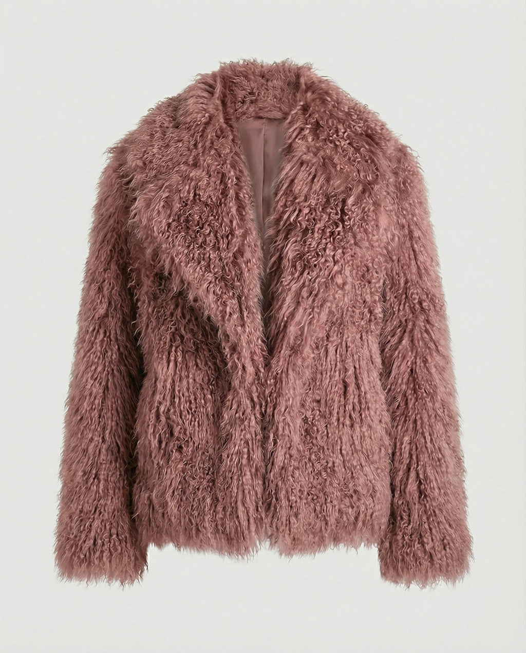 Women's Fashionable Plush Faux Fur Coat