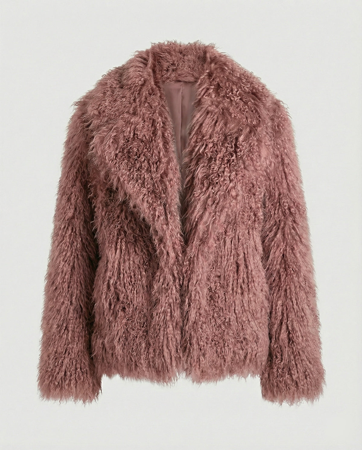 Women's Fashionable Plush Faux Fur Coat