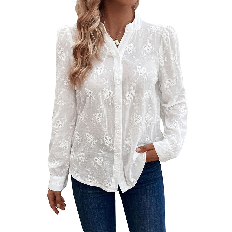 Women's Blouse with Fine Embroidery