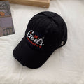 Men's Distressed Embroidered Baseball Cap