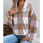 Women's Plaid Shirt with Hood