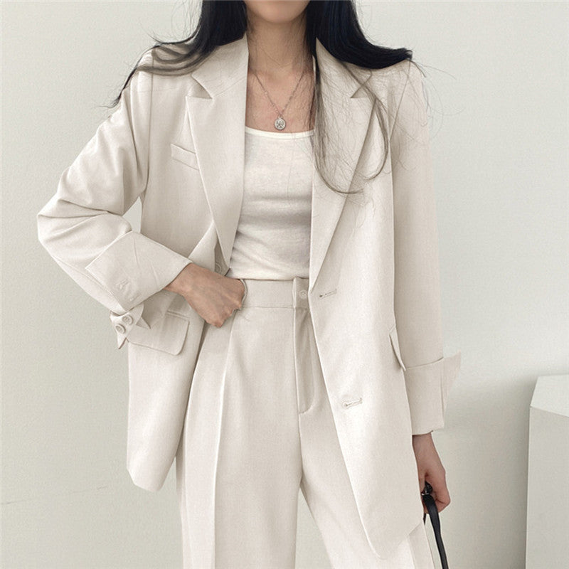 Women's Elegant Wide-Cut Blazer Set