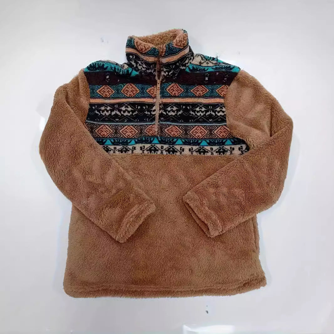 Women's Floral Fleece Pullover