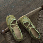Women's Ballet Flats with Flexible Sole and Chic Strap Design