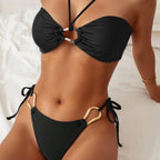 Women's Bandeau Bikini with Elegant Closure