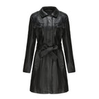 Women's Elegant Faux Leather Transitional Jacket