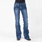 Elegant Bootcut Jeans with High Waist
