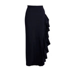 Women's Off-Shoulder Swimsuit with Ruffle Maxi Skirt