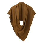 Women's Elegant Oversize Cape Jacket with Practical Pocket Design
