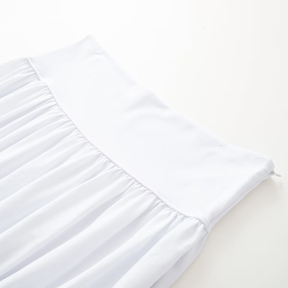 Women's Midi Skirt with Elegant Elastic Band and Airy Cut