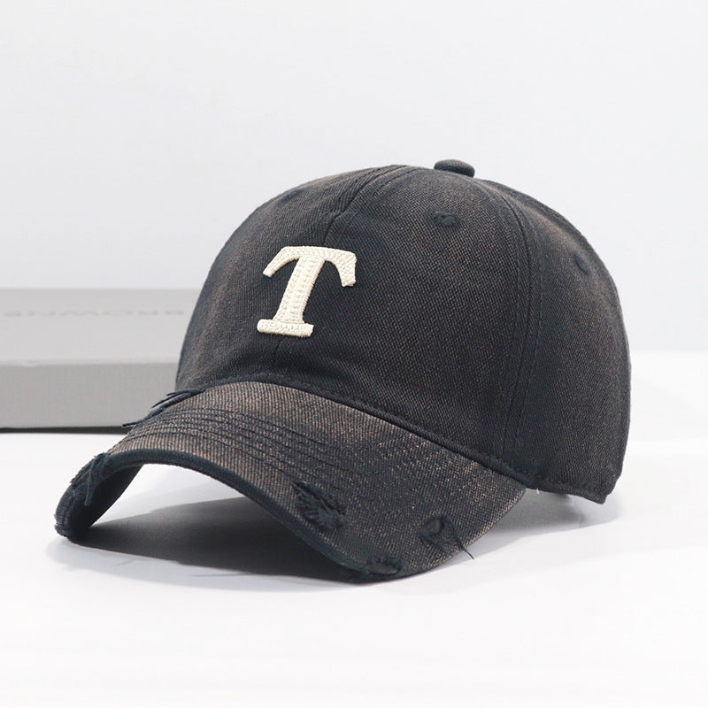 Men's Distressed Denim Cap