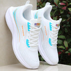 Women's Breathable Casual Sneakers with Flexible Cushioning Technology