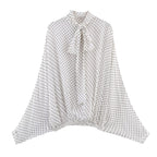 Women's Maxi Skirt with Elegant Polka Dot Pattern and Flowing Cut
