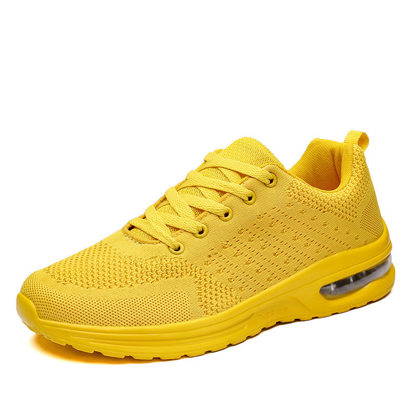 Women's Breathable Fitness Sneakers with Shock-Absorbing Sole